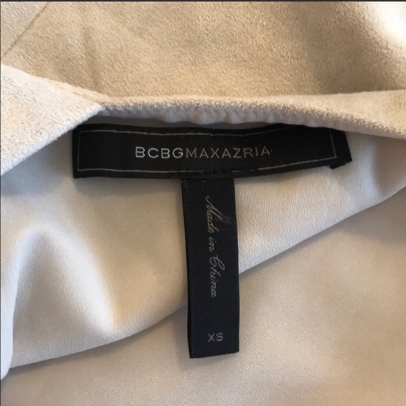 BCBG Suede-like Cream Halter - Picture 3 of 3